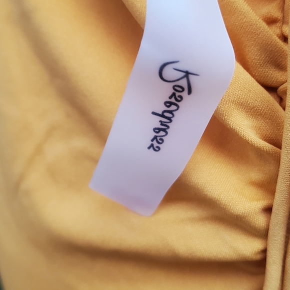 NWT Yellow halter dress size XL - Picture 5 of 9